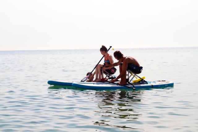 Silla acuática para SUP adaptado